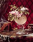 Famous Blossoms Paintings - Still Life with Apple Blossoms in a Nautilus Shell
